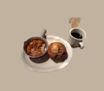 “Apple and cinnamon oatmeal bowl served for breakfast at Cracker Barrel”

