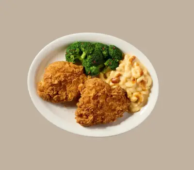 Golden fried homestyle chicken breast served with gravy and classic sides